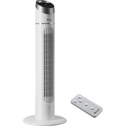 Tectake - Ventilateur colonne oscillant 40W 3 vitesses H90cm Blanc - blanc
