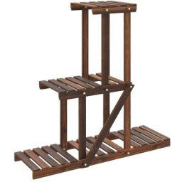 Support à fleurs 81x25x75,5 cm bois massif de sapin vidaXL - Brun