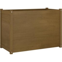 Jardinière d'extérieur Marron miel 100x50x70 cm Pin massif Vidaxl Honey brown