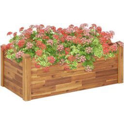 Lit surélevé de jardin 110x60x44 cm Bois massif d'acacia Vidaxl n/a