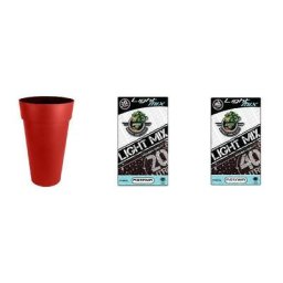 Pack - Pot EDA Toscane Rubis rond XXL 90L + Substrat Platinium LightMIX
