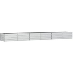 Lit surélevé de jardin 480x80x45 cm Acier galvanisé Argenté Vidaxl n/a