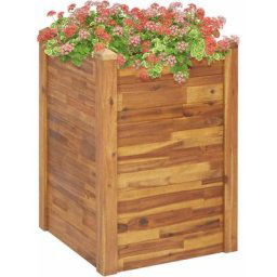 Lit surélevé de jardin 60x60x84 cm Bois massif d'acacia Vidaxl n/a