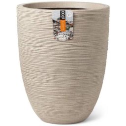 Pot à fleurs Waste Rib 34x46 cm Beige terrazzo Capi n/a