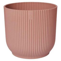 Elho - Pot De Fleurs Rond vibes - Plastique - Ø25 - Rose poudré