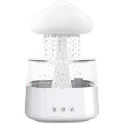 Humidificateur de nuage de pluie 7 Couleurs led Veilleuse Reservoir d'eau de 450 ml Diffuseur