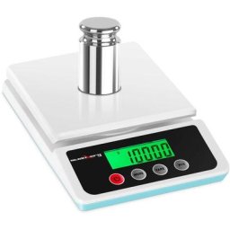 Balance Électronique De Précision Table Laboratoire Pèse-Lettres Colis 10 Kg ±1G - Blanc