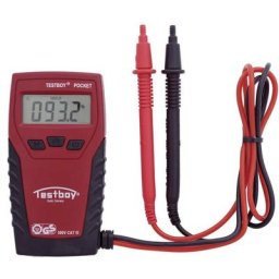 Multimètre numérique Testboy Pocket cat iii 300 v Affichage (nombre de points):2000 Q52940