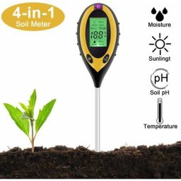 Testeur d'humidité de Sol 4 en 1, kit de Test numérique du Sol, pH, température, Soleil, humidité,