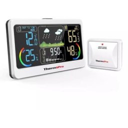ThermoPro – Station météo sans fil TP280B, 300M, avec grand écran LCD, hygromètre et thermomètre de