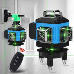 Niveau Laser 4D 360 ° 12 lignes automatique croix rotatifs télécommande niveau + base rotative +