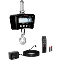 Balance A Grue Professionnelle Ve 1000Kg Haute Resolution Lcd 220V + Crochet - Noir