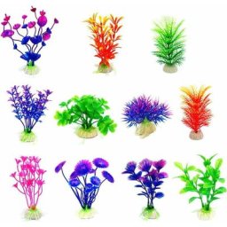 Plantes Aquatiques Artificielles 11 Pcs Petites Plantes D'aquarium Décorations Artificielles De