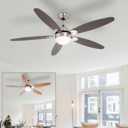 Ventilateur de plafond avec éclairage Interrupteur à tirette pour ventilateur dans un kit avec led
