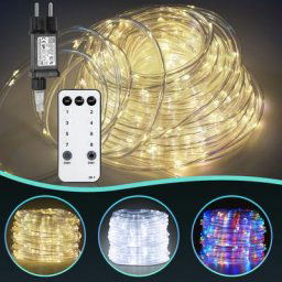 Led Tuyau lumineux extérieur/intérieur Mariage Décor Chaîne lumineuse Lampe Tuyau lumineux Blanc