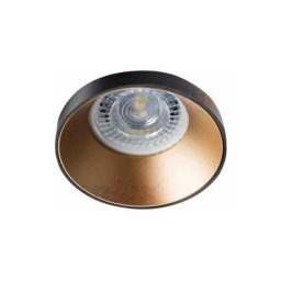 Kanlux - Support de spot encastrable perçage 68mm rond Noir / or