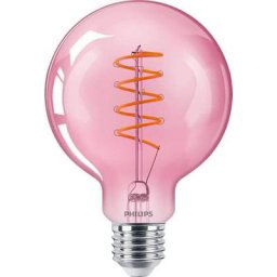 Ampoule led Globe E27 25W Blanc Chaud Pink Compatible Variateur, Verre - Philips