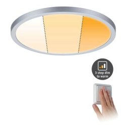 Paulmann - Panneau enc Areo VariFit IP44 20W 3 Step dim to warm 230mm Chrome dép syn