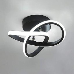 Plafonnier LED Moderne 20W Plafonnier LED Design Spirale Moderne pour Allée, Chambre Hôtel,