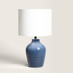 Ledkia - Lampe à Poser en Céramique Botijo Bleu Foncé - Bleu Foncé