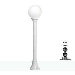 Lampadaire extérieur Fumagalli led globo MIZAR/G250 8.5W E27 - cct Blanc - Blanc