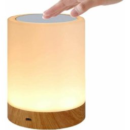 Lampe Tactile Led Pour Chambre à Coucher, Salon, Bureau - Lampe De Chevet Avec Capteur Rvb