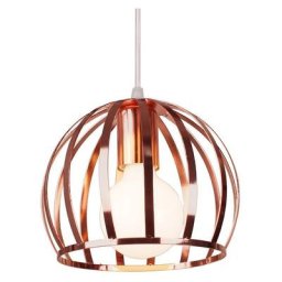 Moderne Lustre Suspension Vintage Fer Design Cage Métal Luminaire E27 pour Restaurant Cuisine Salon