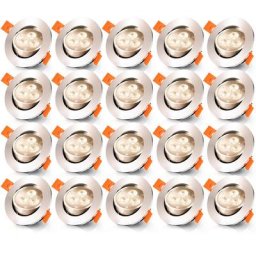 20x Spots led encastrables orientables, Spots led à encastrer,Spot encastrable 3W, Spots