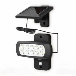 B.k.licht - Lampe solaire led extérieur avec détecteur de mouvements pir projecteur mural maison