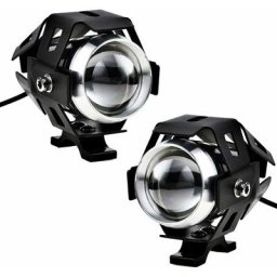 2pcs 125W phare de moto Extra led phare antibrouillard projecteur de moto 1200LM U5 étanche moto
