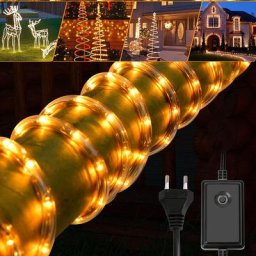 Tuyau lumineux led Chaîne de lumière Tuyau lumineux Party Light Garden jaune-40m - jaune - Hengda
