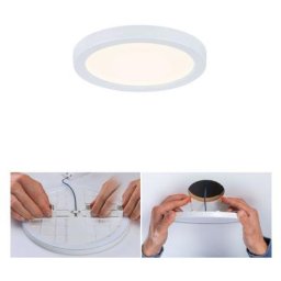 Paulmann - Panneau enc areo VariFit IP44 6,5W 3000K 118mm Blanc syn