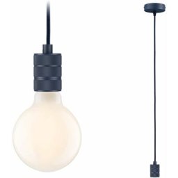Paulmann - Suspension Tilla Neordic max1x60W E27 bleu nuit 230V tissu/mét