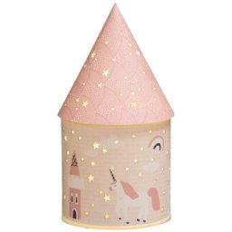 Lampe château led - Rose