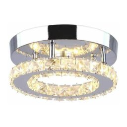 Lustre Plafonnier Cristal, Lampe de plafond led Moderne , Plafonnier Lampe led Cristal Lumière