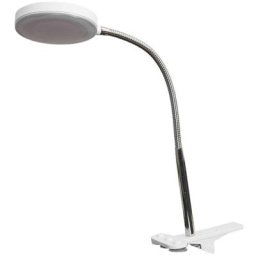 Led Lampe à pince 'Milow' pour salon & salle à manger - blanc, chromé