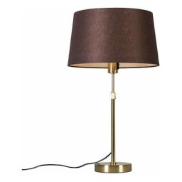 Parte - Lampe de table avec abat-jour Moderne - 1 lumière - ø 350 mm - Doré/Laiton - Moderne