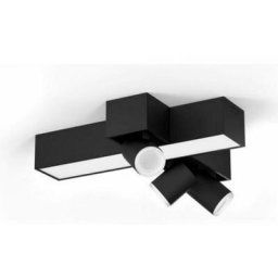 Centris cross black ceiling light set 3 spots plus led intÉgrÉ5060830p7