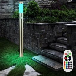 Etc-shop - Lampe d'extérieur en acier inoxydable avec télécommande et détecteur de mouvement dans