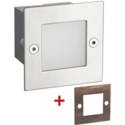 Arum Lighting - Encastrable murale laguna carré d'extérieur 1,5W IP65 2 Covers Température de