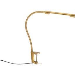 Lionard - led Dimmable Lampe de table Moderne variateur inclus - 1 lumière - l 3.4 cm - Doré/Laiton