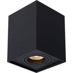 Spot plafond - 1xGU10 - Noir Lucide tube
