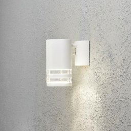 Konstsmide Modena Applique d'extérieur moderne blanche, transparente, IP44