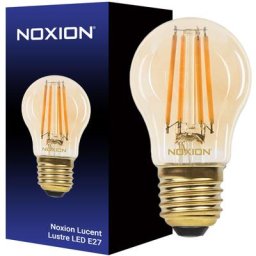 Lucent Lustre led E27 Boule Filament Ambre 4.1W 350lm - 822 Blanc Très Chaud Dimmable - Équivalent