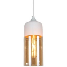Moderne Lustre Suspension en Verre Tawny Lampe Design Nordique Plafond Luminaire pour Chambre