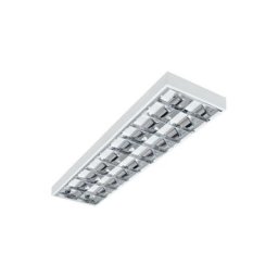 Dalle avec Grille saillie 1223x295mm pour Tubes led T8 2x36W Max