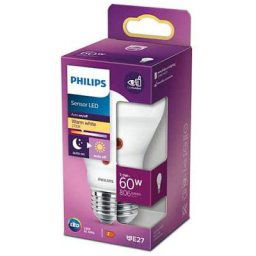 Philips - led Standard E27 60W Blanc Chaud Dépolie, non dimmable