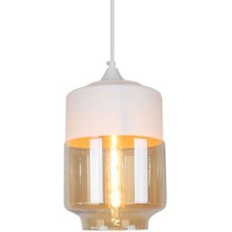 Moderne Lustre Suspension en Verre Tawny Lampe Design Nordique Plafond Luminaire pour Chambre