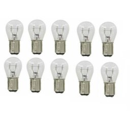 10 ampoules auto poirettes 12v 21/5w culot bay15d