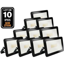 Lot de 10 Projecteurs led 30W Ipad Blanc chaud 3000K Haute Luminosité - Blanc chaud 3000K